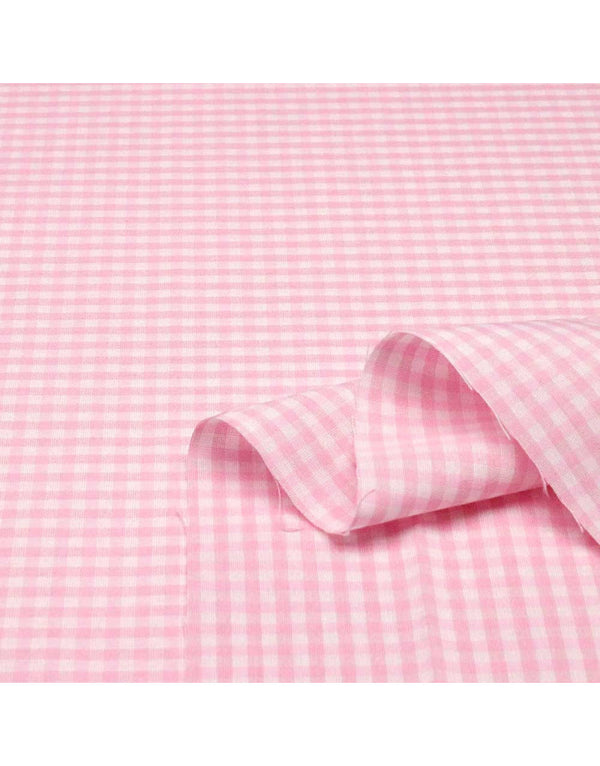 Tela vichy rosa pastel