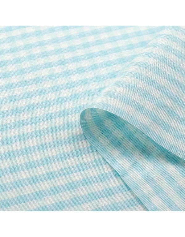 Tela vichy azul celeste